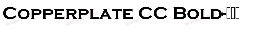 Copperplate CC Bold字体转换